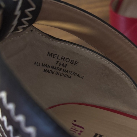 JustFab Red Strappy Heels - Picture 3 of 3